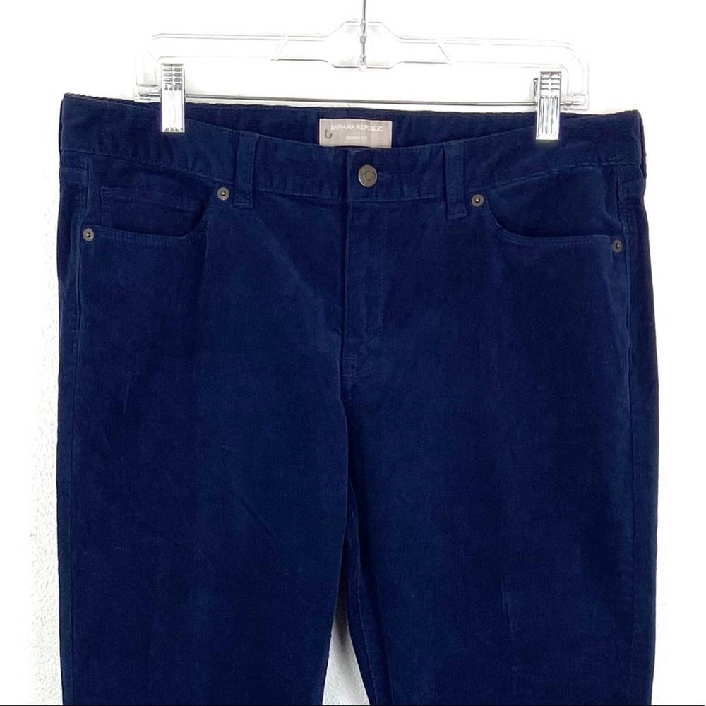 NWT Banana Republic Skinny Leg Corduroy Pants 32/14 Navy - Picture 5 of 11